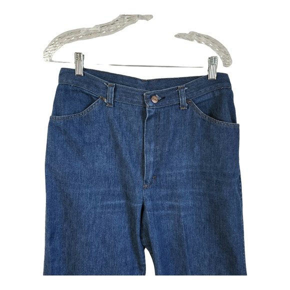 Vintage 1970's Women's Sears Jeans That Fit Size 16 31x29 High Waist Mom Jeans - Picture 9 of 12